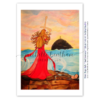 Print | Paper Doll Series: Soul Surrender (5x7 Archival Quality, Framed, Black) - Image 3