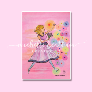 Print | Paper Doll Series: Walking in Love (5x7 Archival Quality)