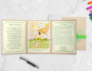 Card | Paper Doll Series: Daddy's Blessing  (5x7 Printed Gatefold Card)